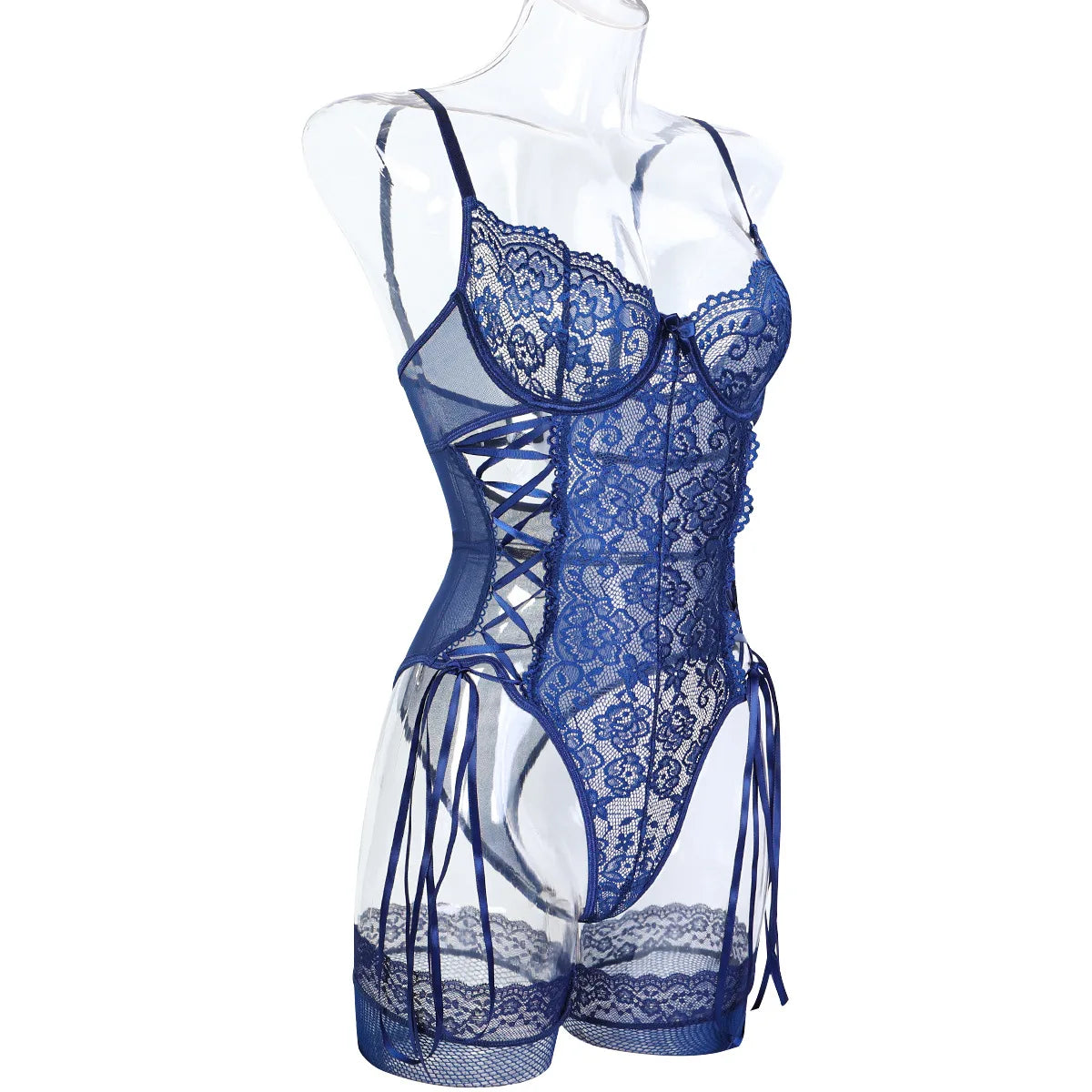 “Midnight Tangle” Corset Bodysuit