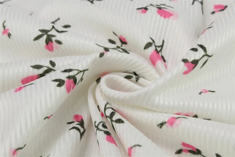 Floral Print Pajamas Set