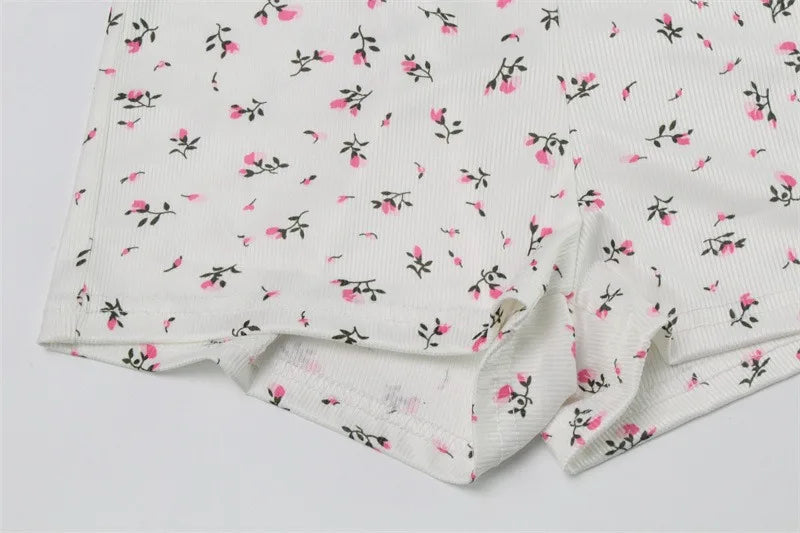 Floral Print Pajamas Set