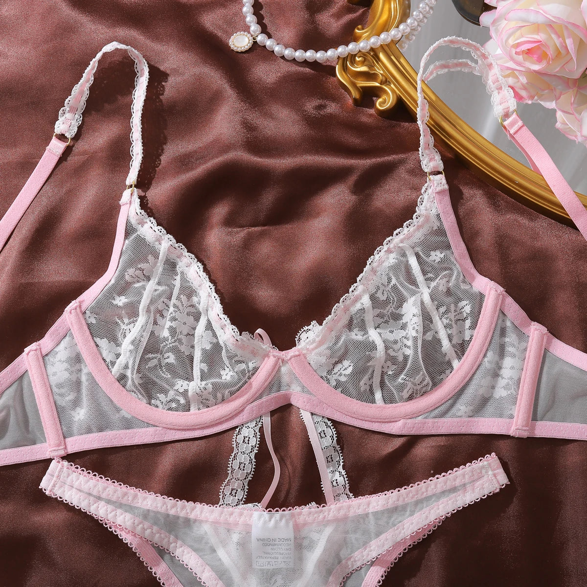 “Sugar Blossom” Lace Lingerie Set