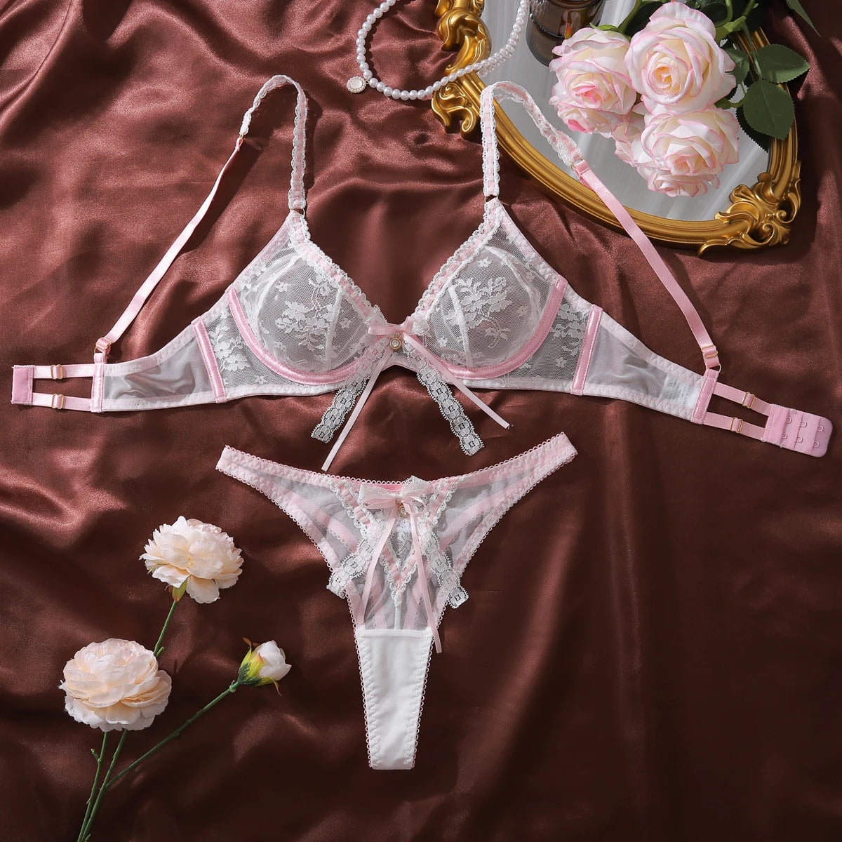 “Sugar Blossom” Lace Lingerie Set