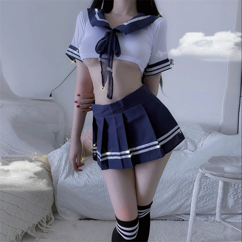 Erotic Student Role-Play Lingerie Set