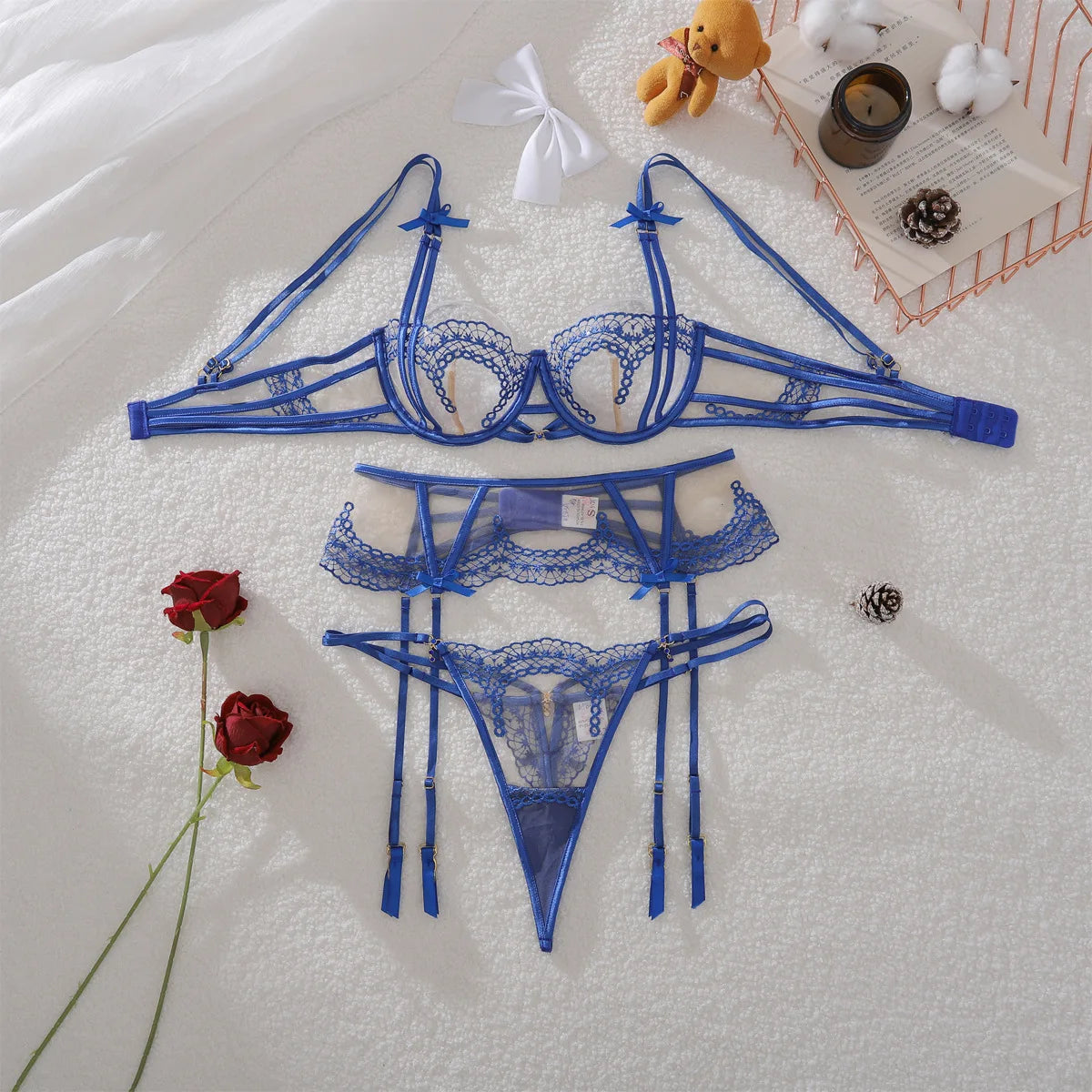 “Electric Affair” Cut-Out Lingerie Set