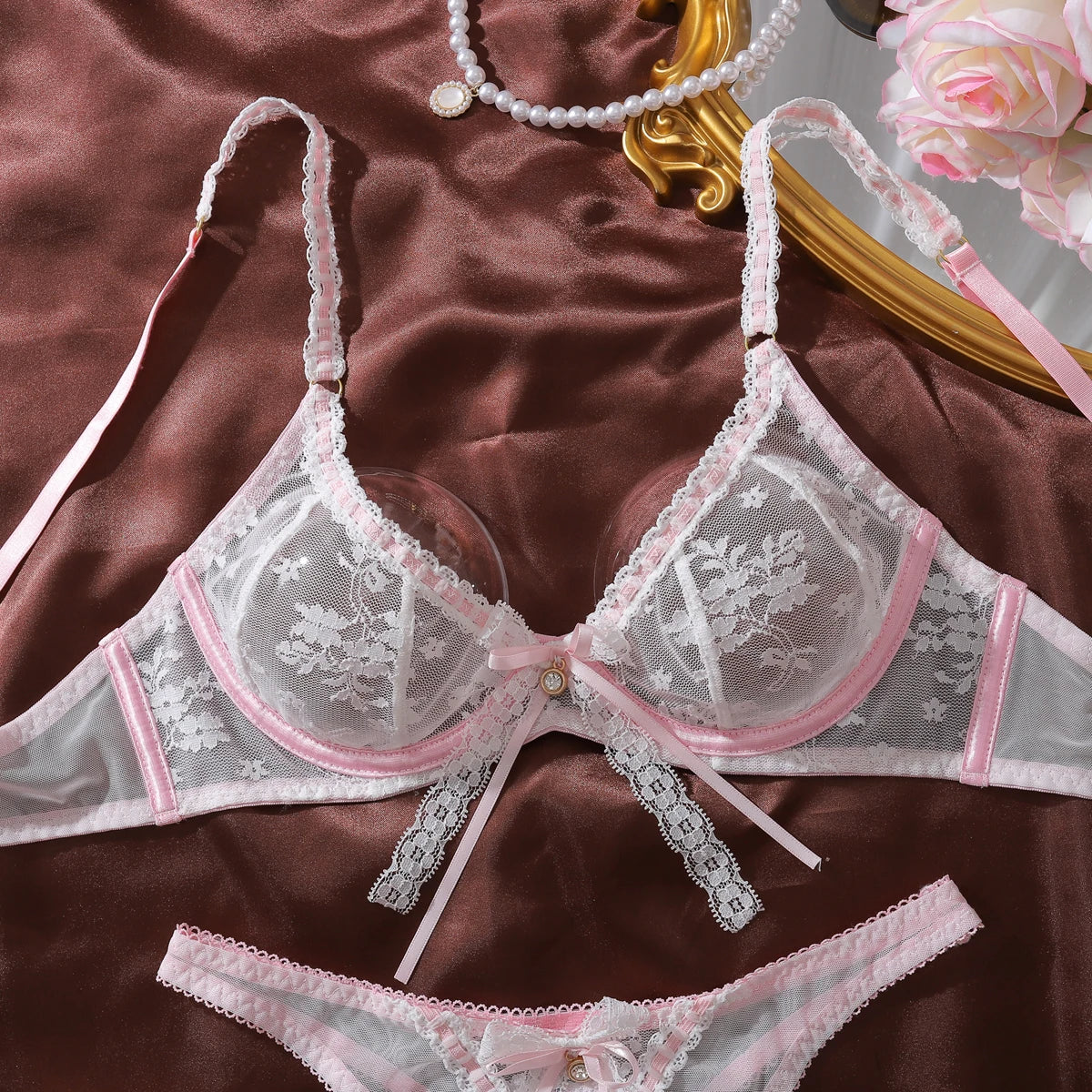 “Sugar Blossom” Lace Lingerie Set