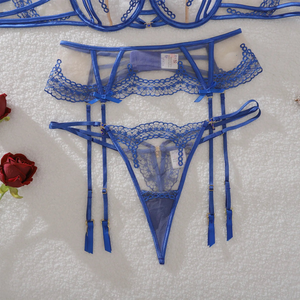 “Electric Affair” Cut-Out Lingerie Set